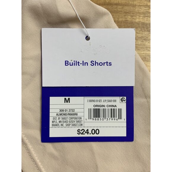 Joy Lab Womens Athletic High-Rise Built-In Shorts Almond Color Size Medium - Picture 3 of 12